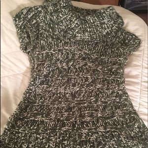 Green cowl neck sweater. Size Large